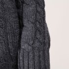 JUST FEMALE - LANG GRÅ STRIK CARDIGAN