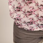 SAINT TROPEZ - SAND/PINK BLOMSTER BLUSE