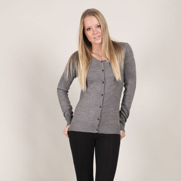 SAMSØE SAMSØE - SAMSØE SAMSØE-AINO-GRÅ CARDIGAN SAMSØE SAMSØE - SAMSØE SAMSØE-AINO-GRÅ CARDIGAN