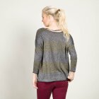 SØLV/GULD STRIBET BLUSE